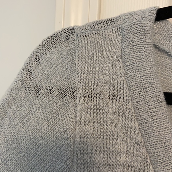 A Beautiful Soul Open Knit V Neck Peplum Sweater - Picture 4 of 5